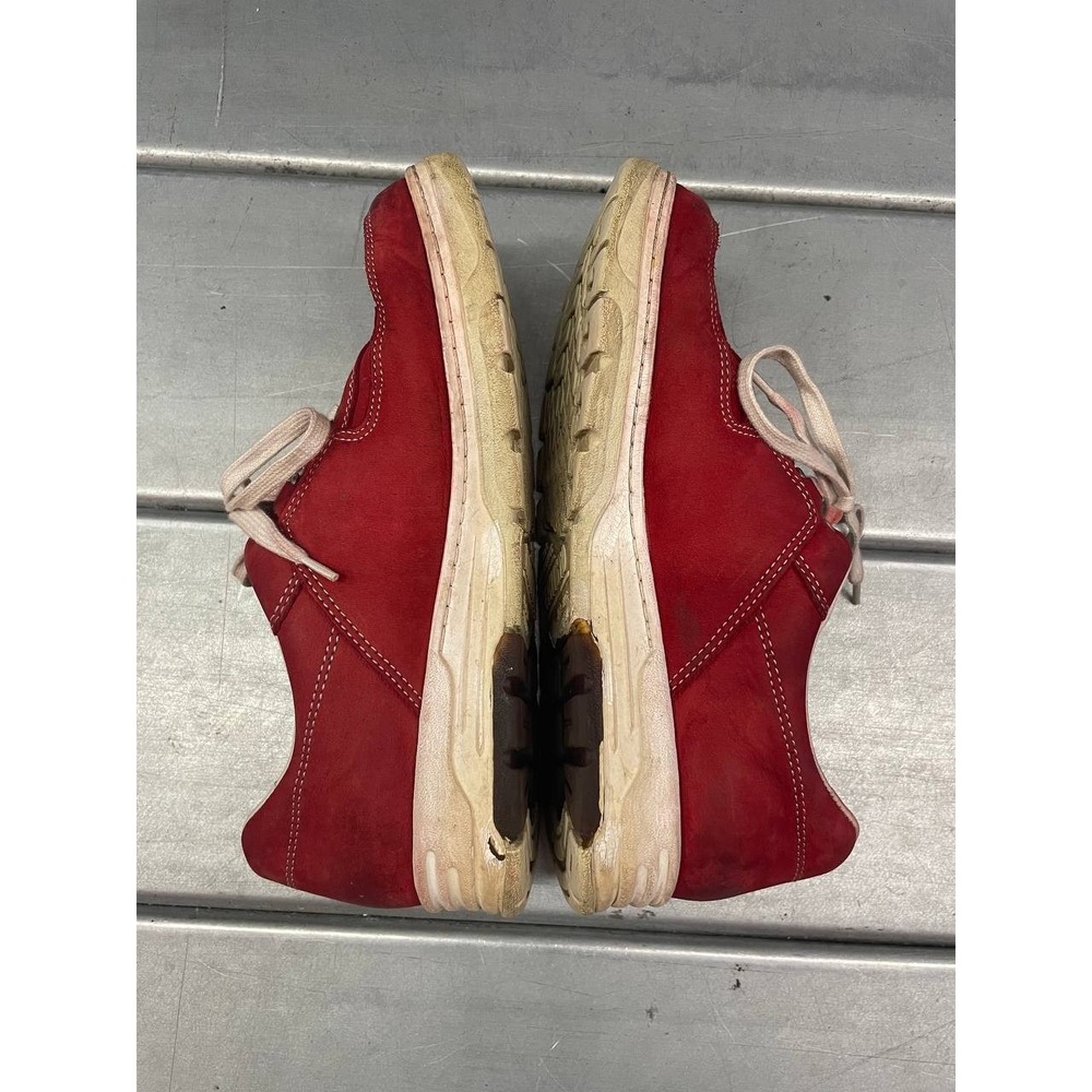 Mephisto Match Runoff Air Jet Shoes Womens 7 Red Leather Rare Sneaker - Picture 9 of 10